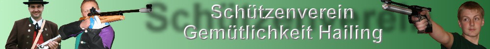 Banner Schtzenverein Gemtlichkeit Hailing